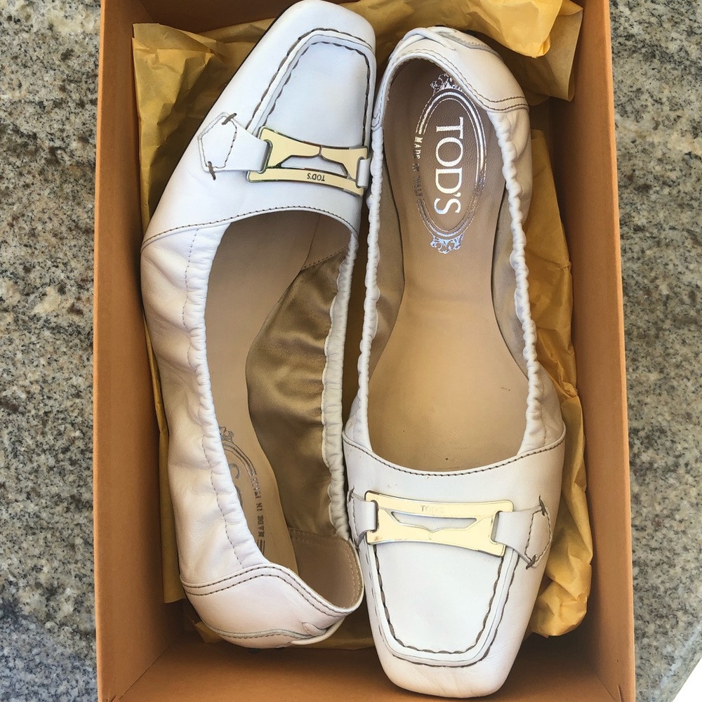 TODS White Loafers